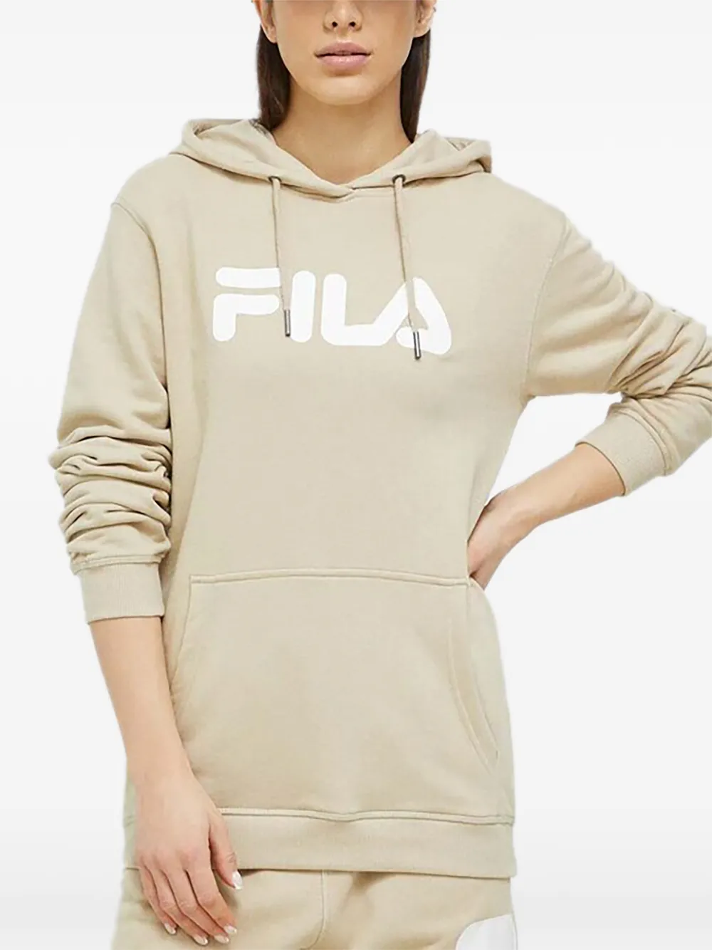 Fila Hoodie met logoprint Beige