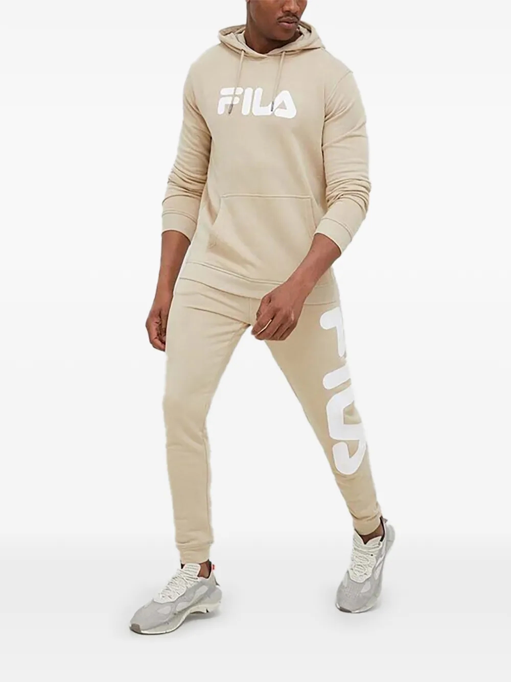 Fila Hoodie met logoprint Beige