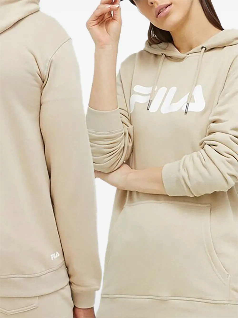 Fila Hoodie met logoprint Beige