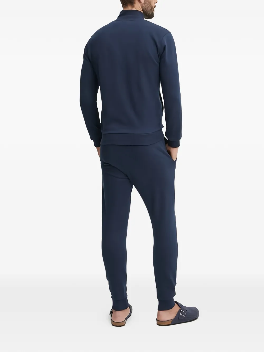 Fila Sweater met ronde hoge hals en rits Blauw