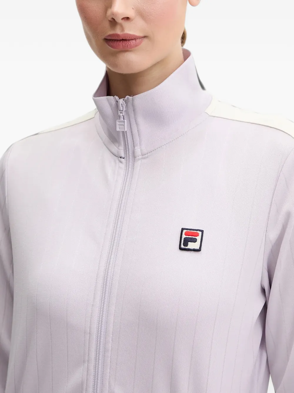 Fila Lorce logo-patch track sweatshirt Paars