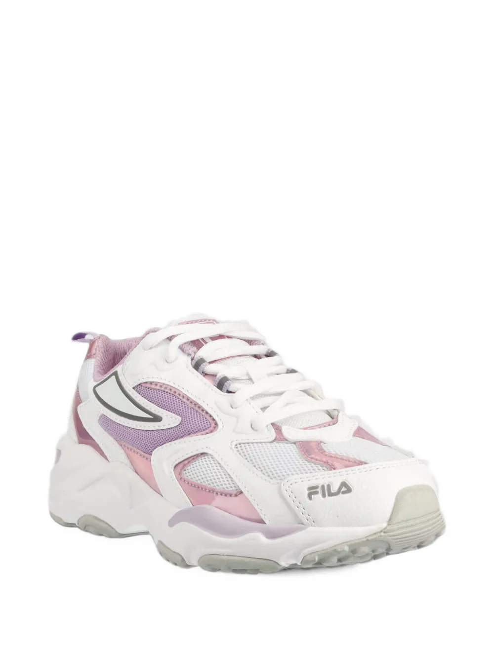 Fila Kids Sneakers con design a inserti - Bianco
