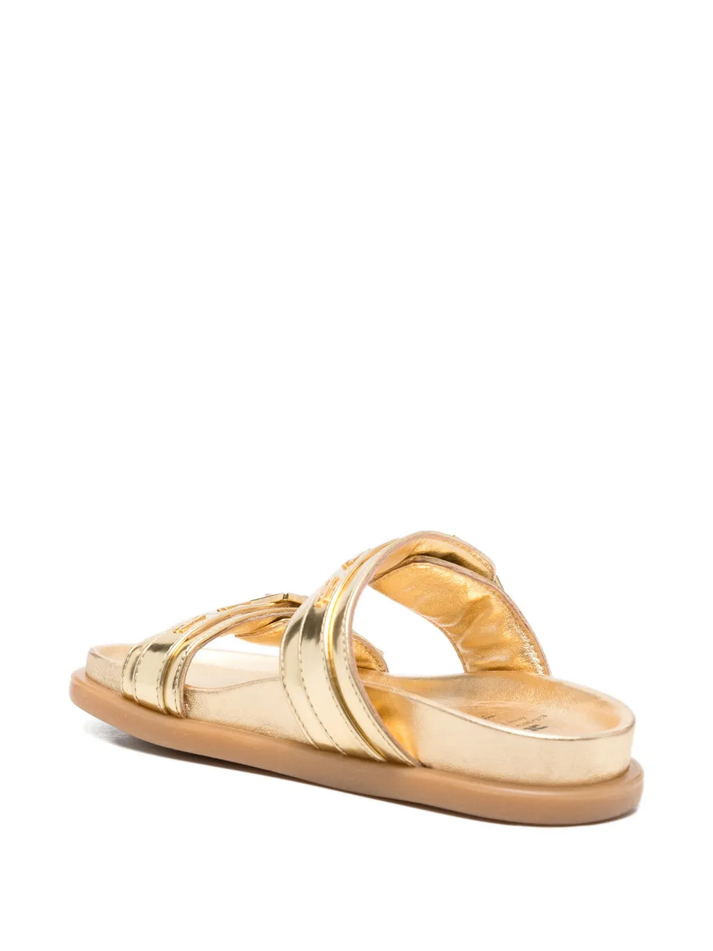 Elisabetta Franchi La Mia Bambina buckle strap sandals Goud