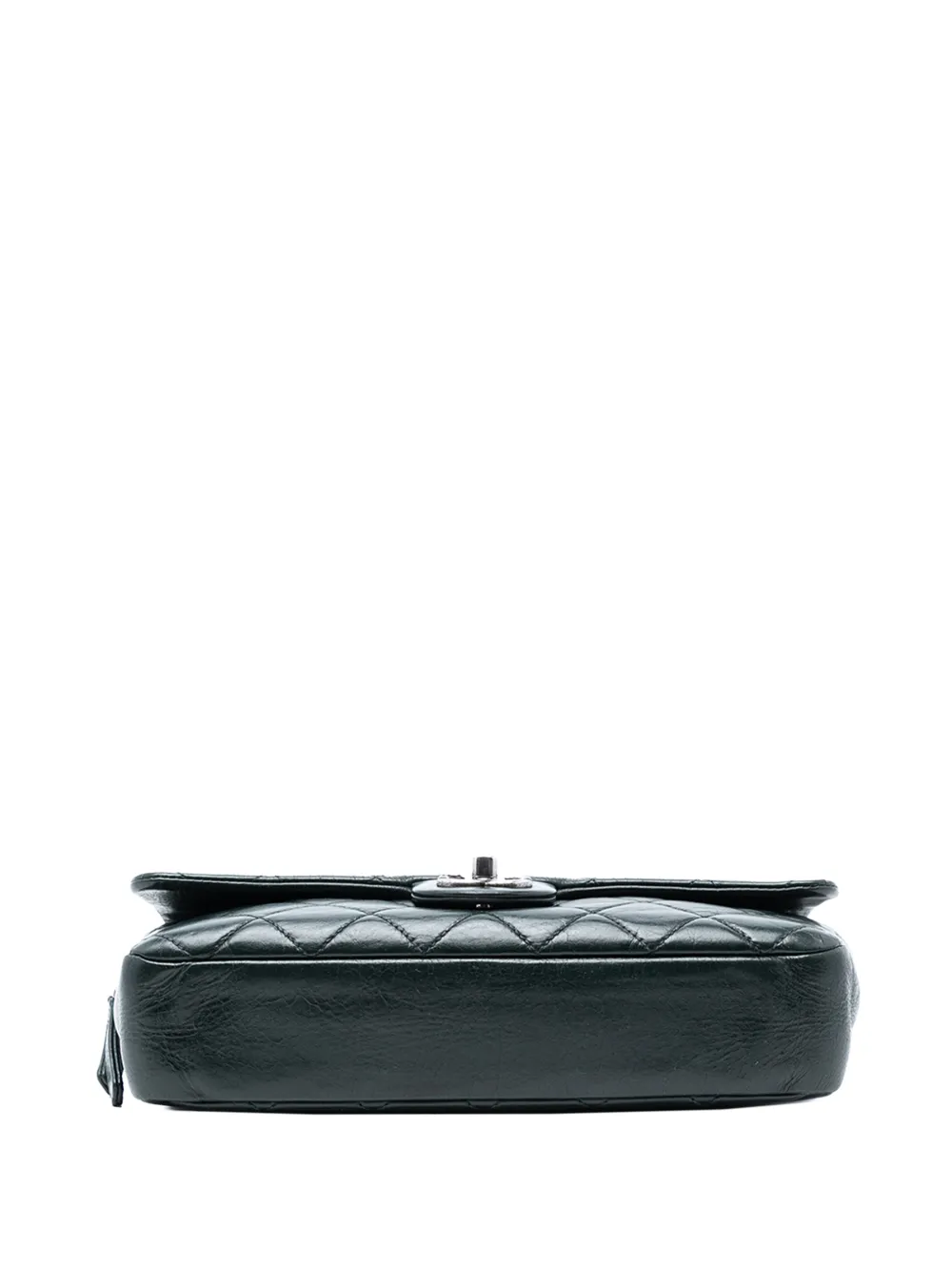 2014 Medium Glazed Calfskin Duo Color Flap Crossbody Bag