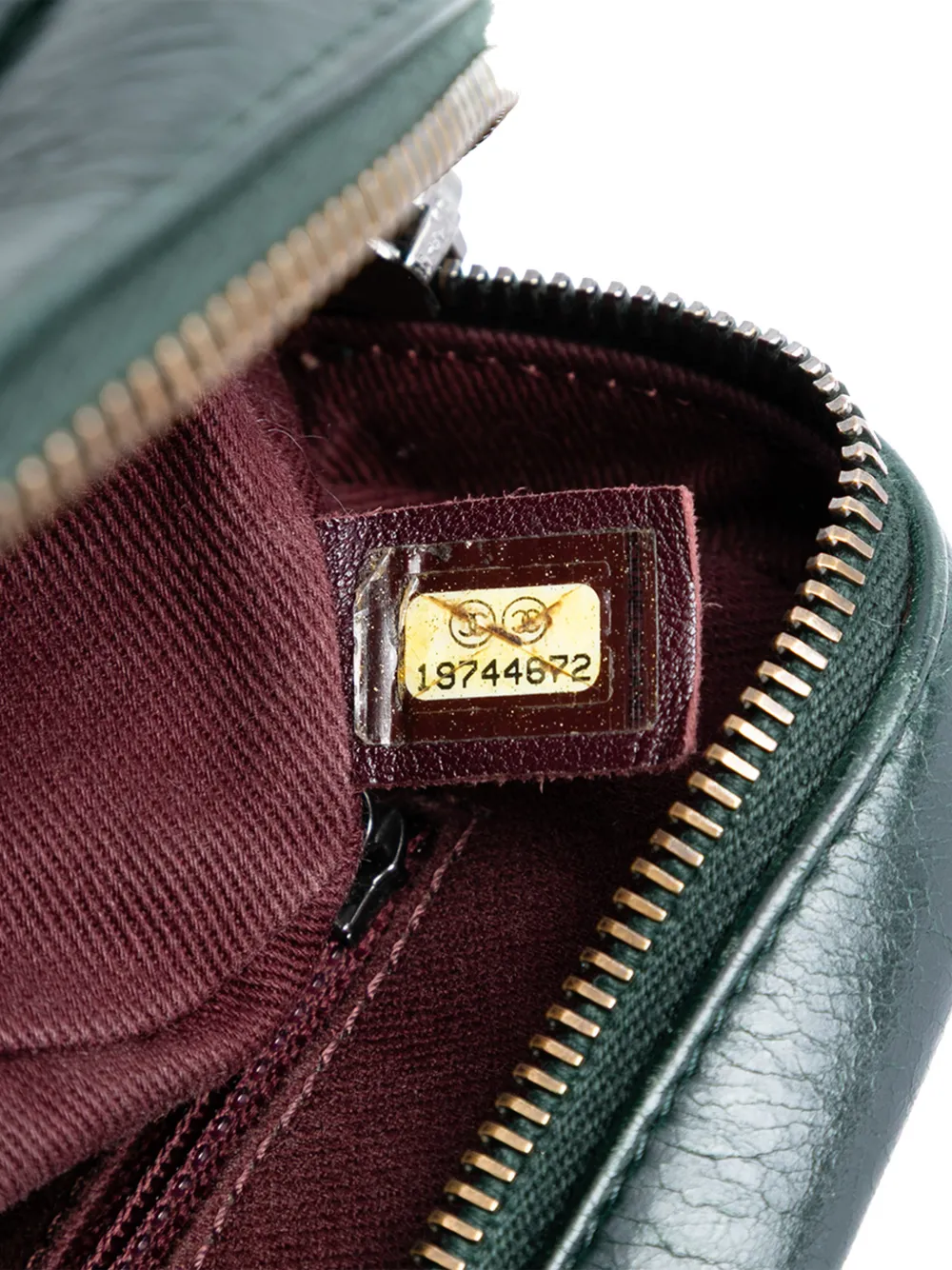 2014 Medium Glazed Calfskin Duo Color Flap Crossbody Bag