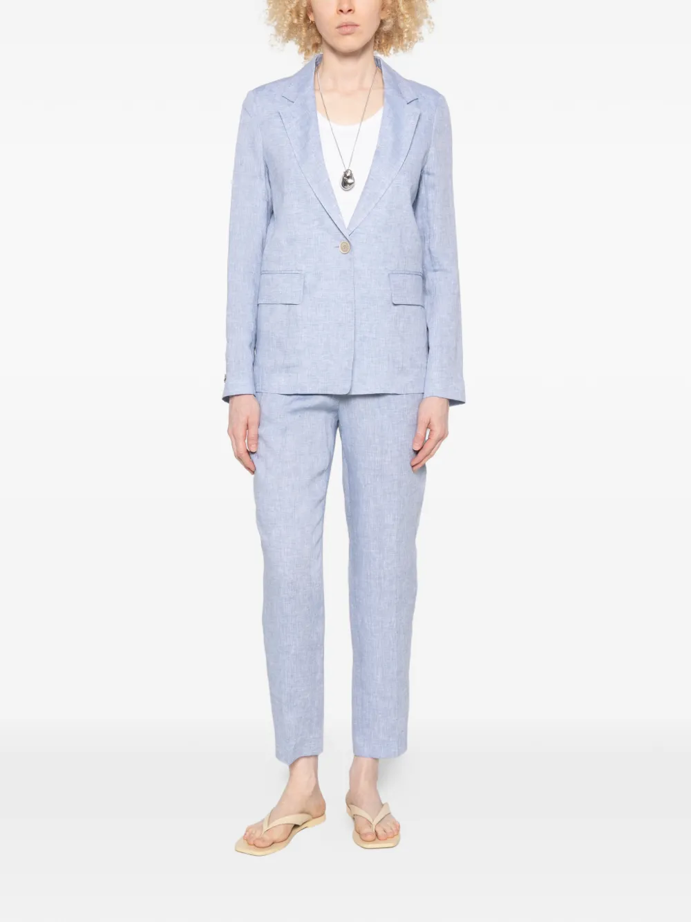  Peserico Blazer Con Botones - Azul 