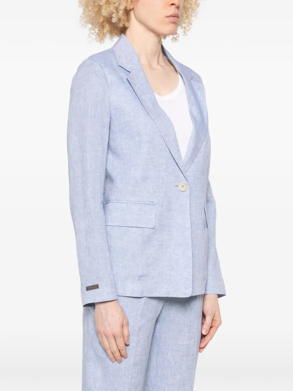  Peserico Blazer Con Botones - Azul 