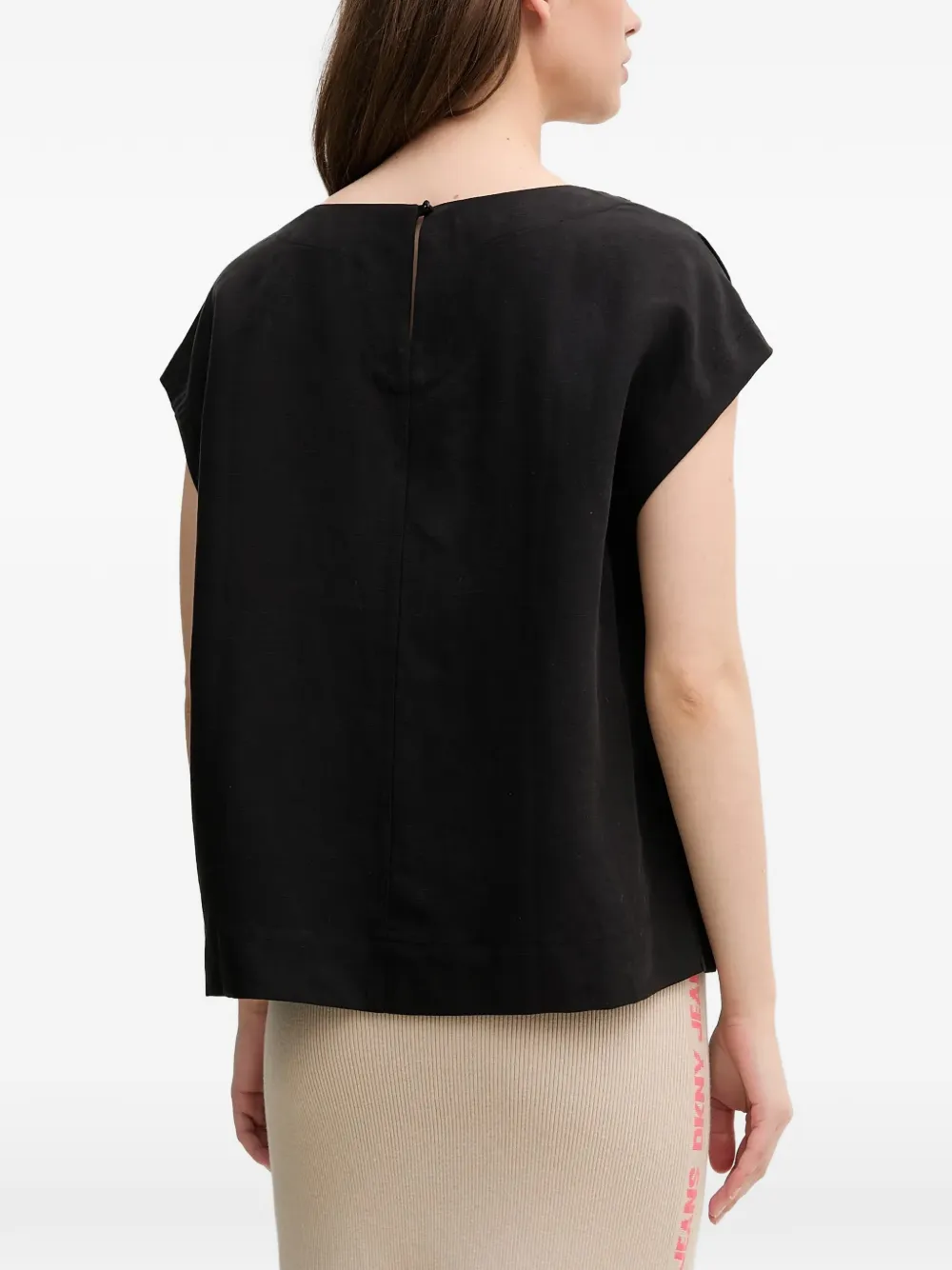 Mos Mosh MMElena Alexis pocket-detail top Zwart