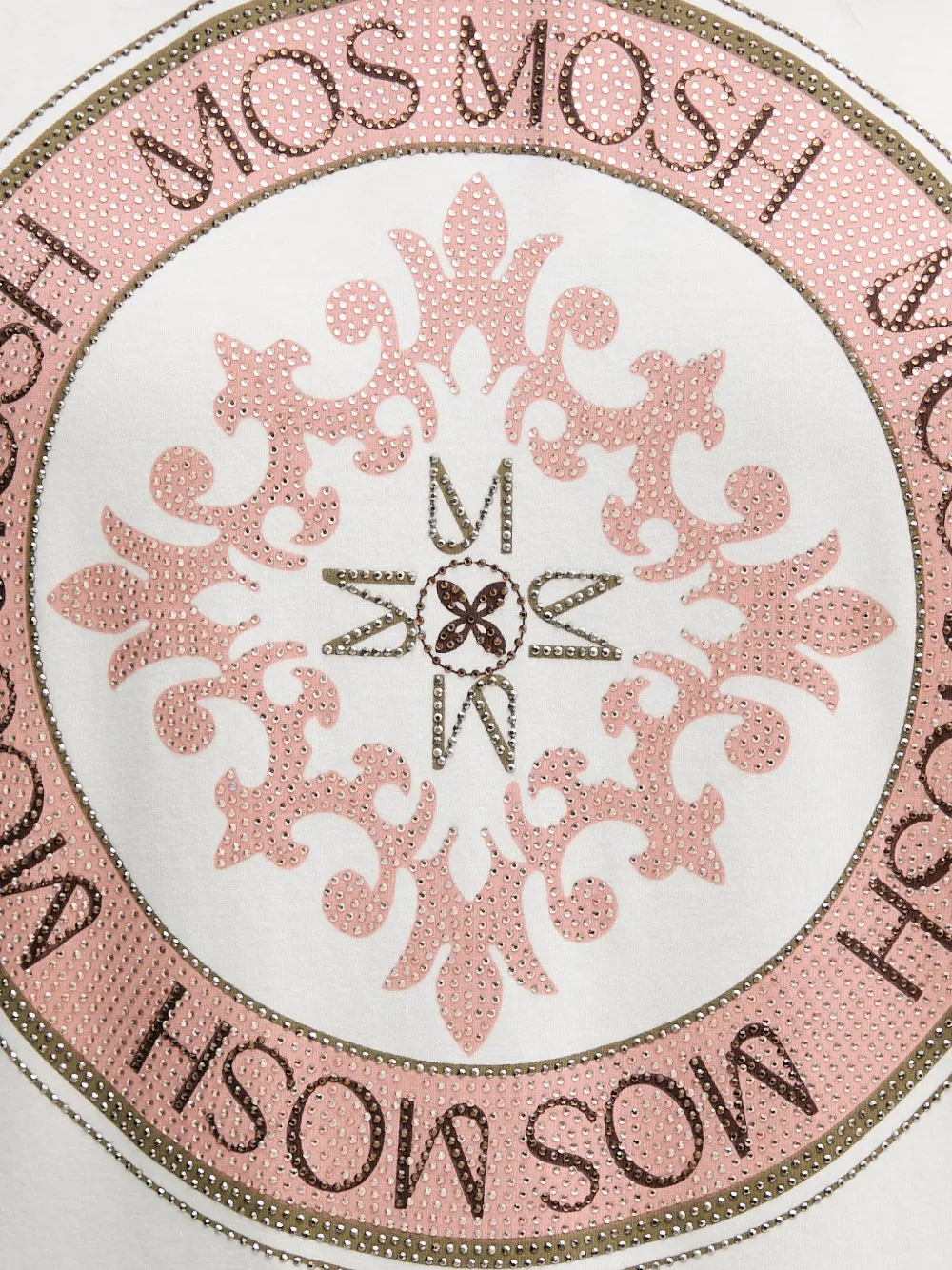 Mos Mosh Judd T-shirt met logodetail Wit
