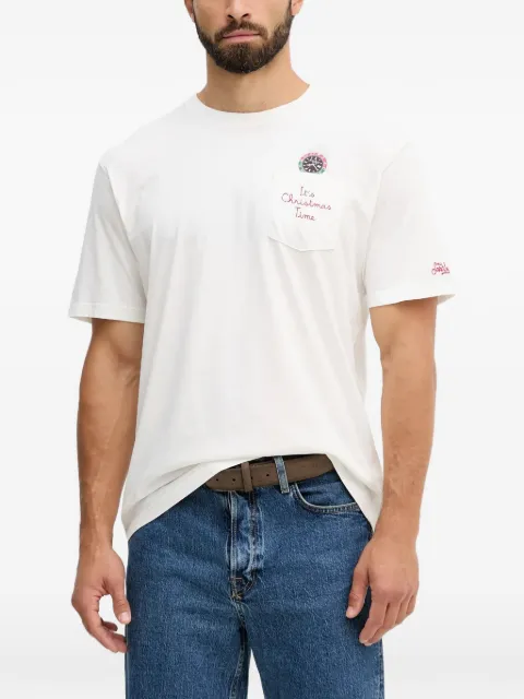 MC2 Saint Barth embroidered-pocket T-shirt