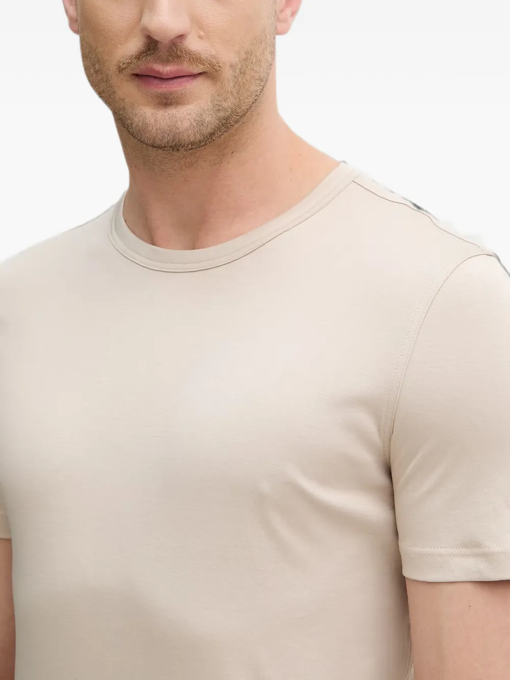 Mos Mosh T-shirt met korte mouwen en borduurwerk Beige