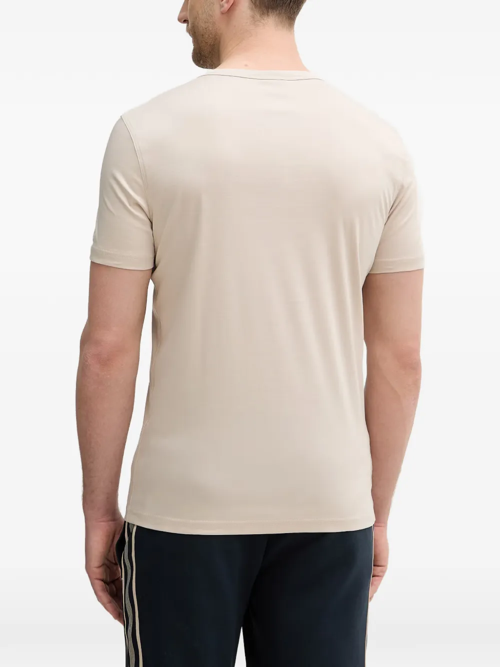 Mos Mosh T-shirt met korte mouwen en borduurwerk Beige