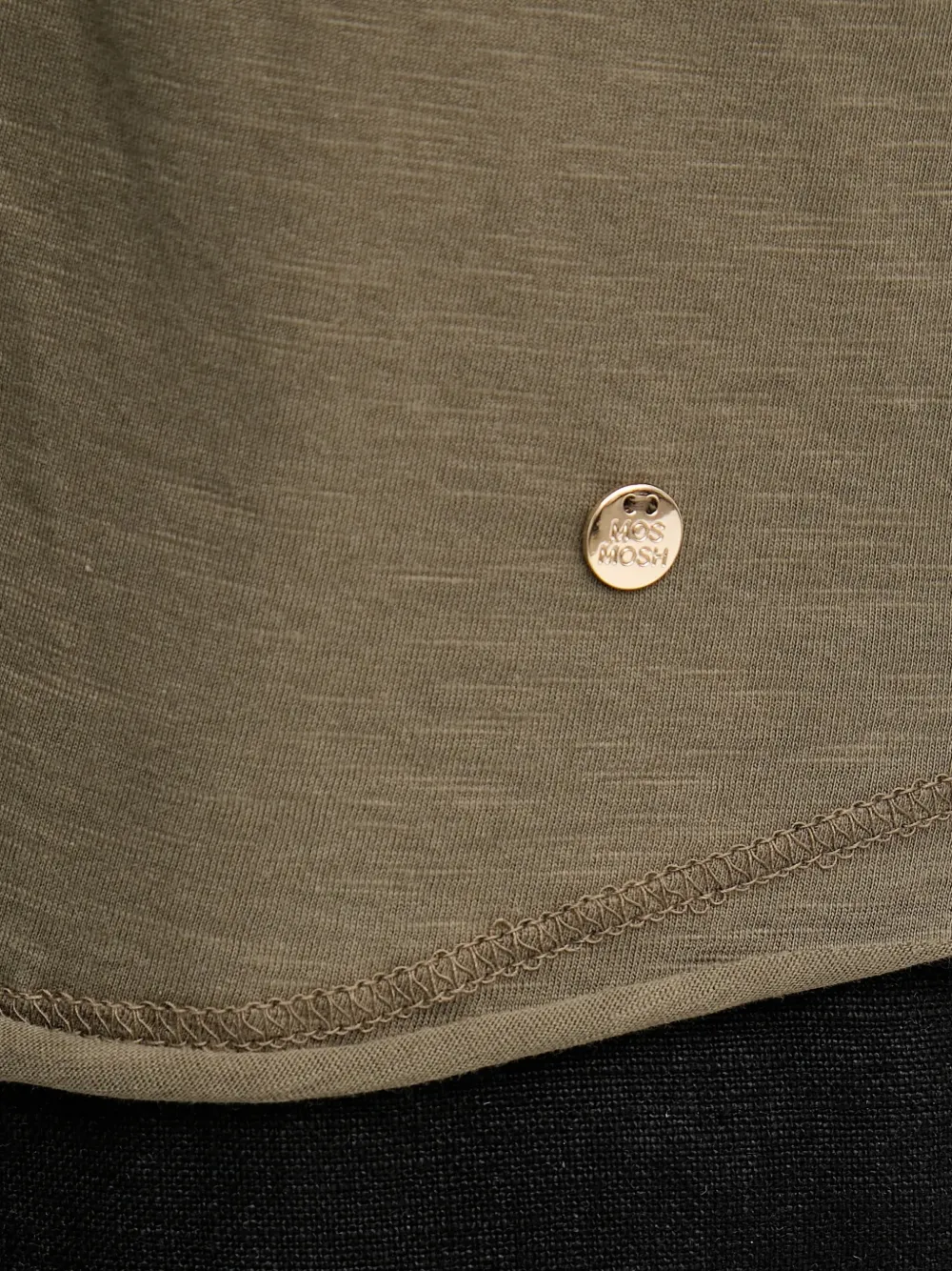 Mos Mosh T-shirt met kralenprint Groen
