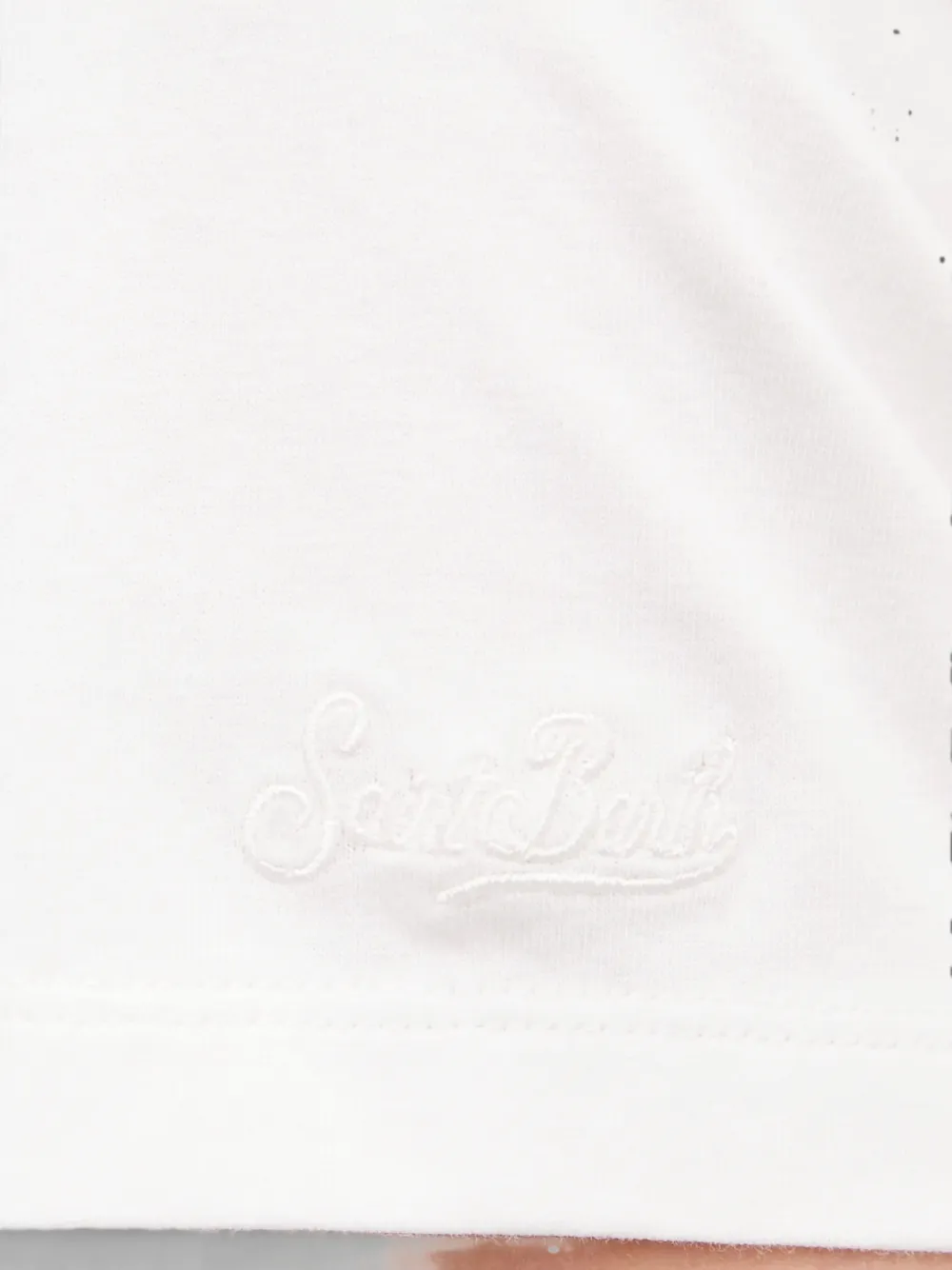 MC2 Saint Barth T-shirt met geborduurd logo Wit