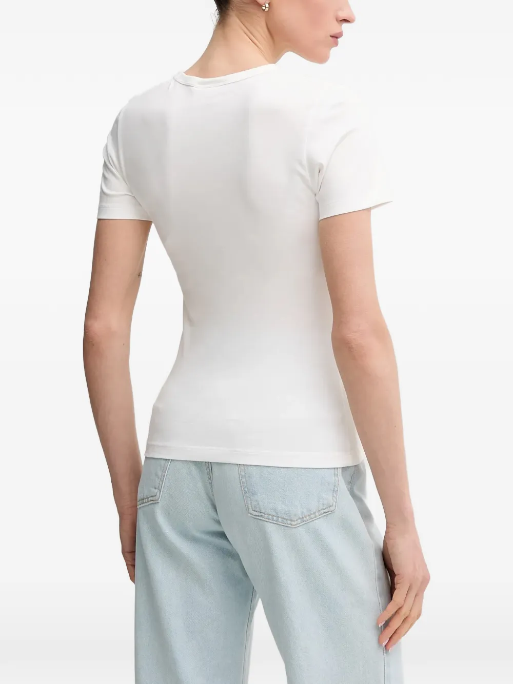MC2 Saint Barth T-shirt met geborduurd logo Wit