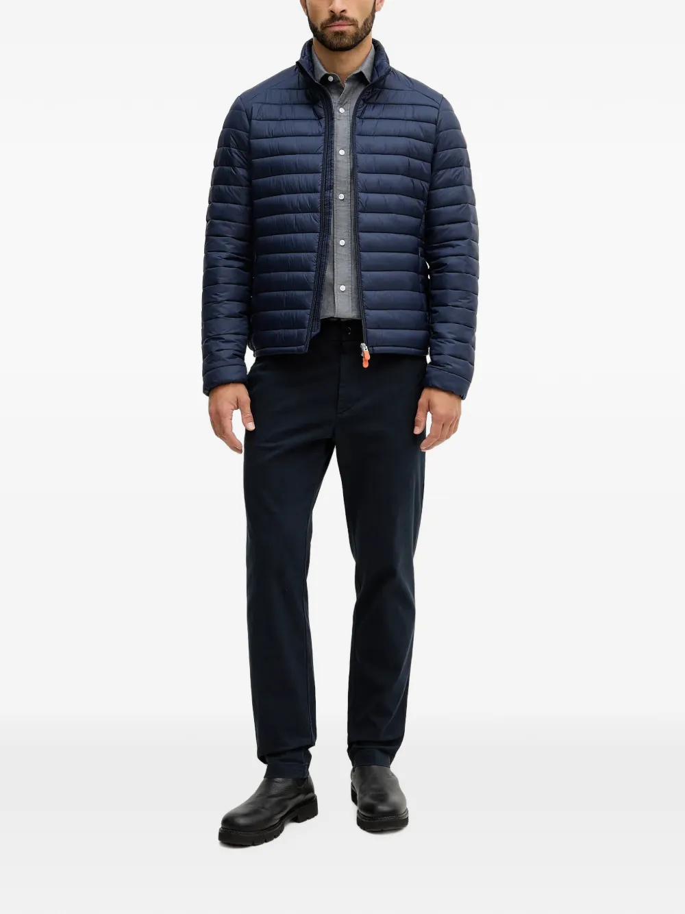 Mos Mosh Marco buttoned long-sleeve shirt Grijs