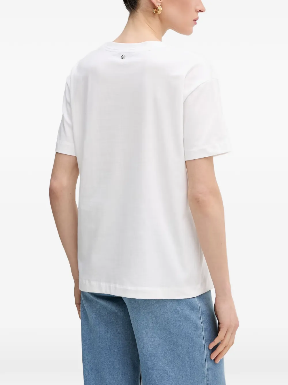 Mos Mosh T-shirt met logo Wit