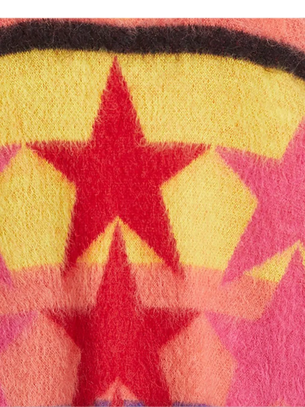 Palm Angels Trui van mohairblend met ster-intarsia Roze