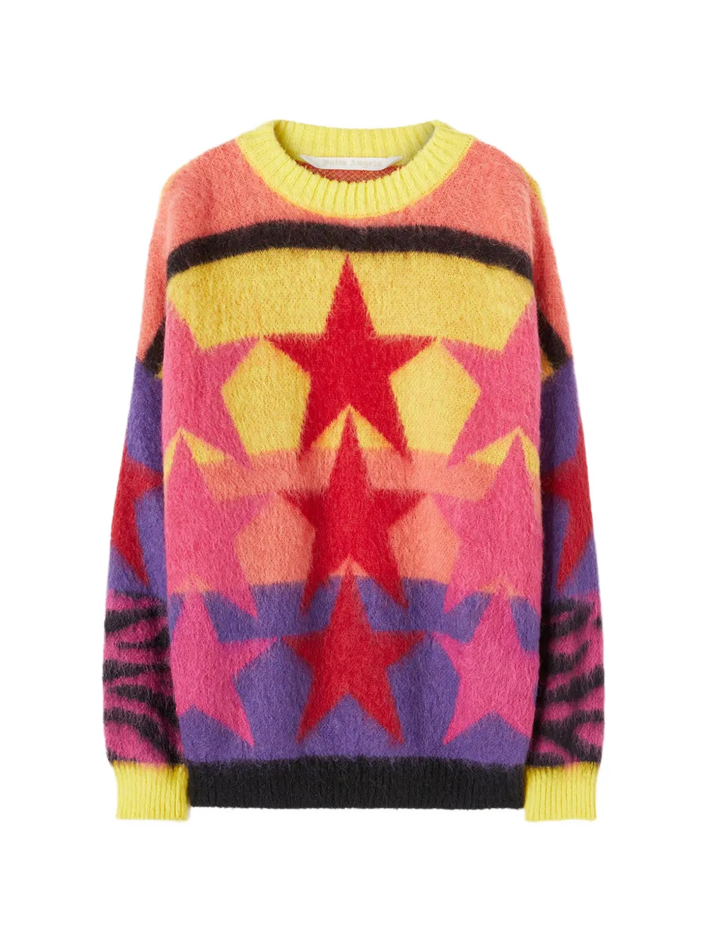 Palm Angels star-intarsia mohair-blend sweater