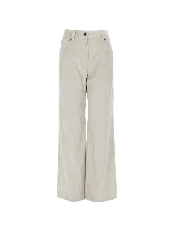 BRUNELLO CUCINELLI コーディロイワークパンツ Brunello Cucinelli コーデュロイ パンツ | ニュートラル | FARFETCH JP