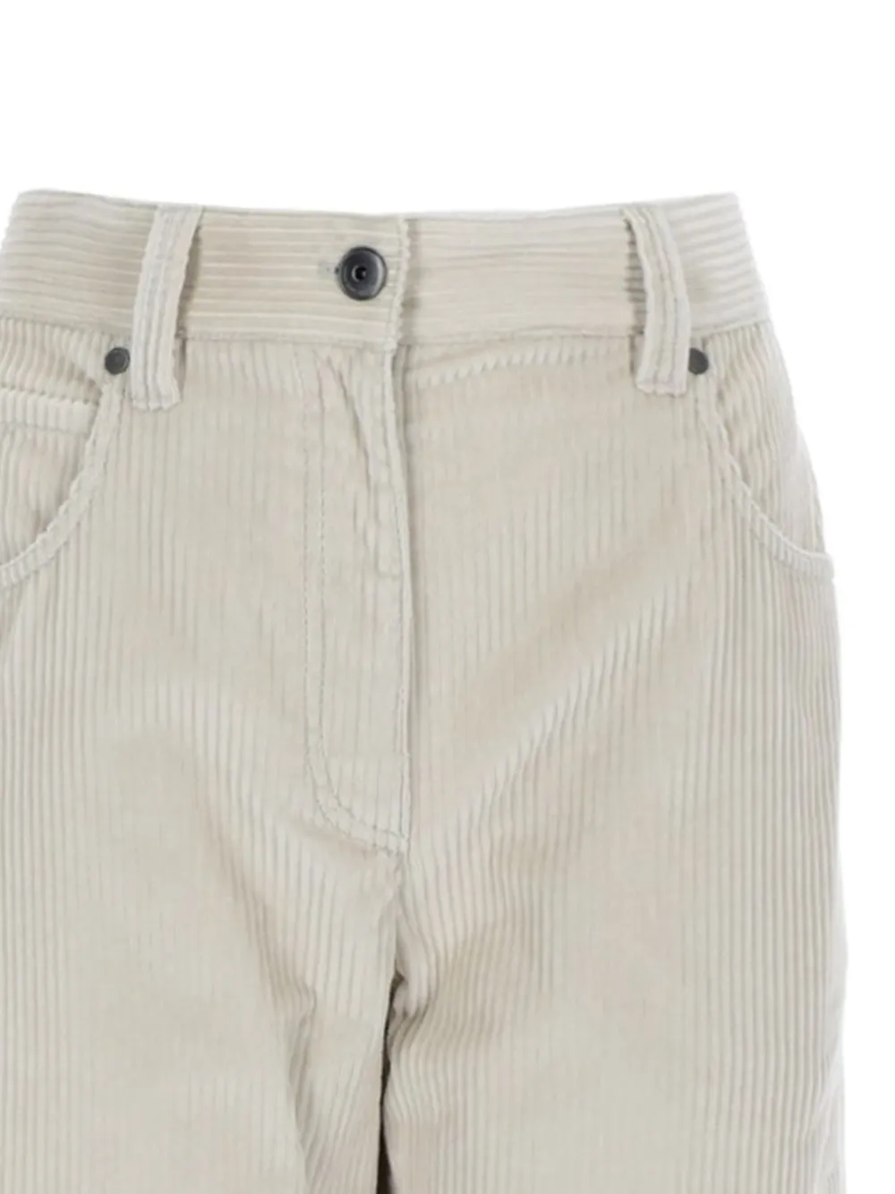 Brunello Cucinelli Ribfluwelen broek Beige