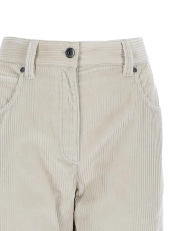 Brunello Cucinelli コーデュロイ パンツ | ニュートラル | FARFETCH JP
