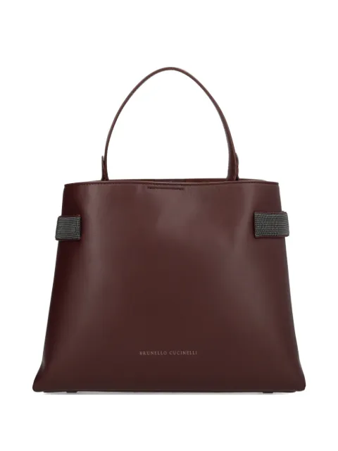 Brunello Cucinelli logo-detail tote bag