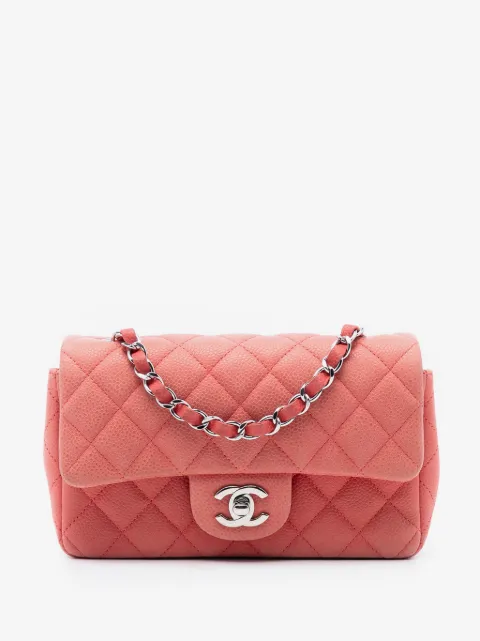 CHANEL Pre-Owned 2012-2013 Mini Rectangular Classic Caviar Single Flap crossbody bag