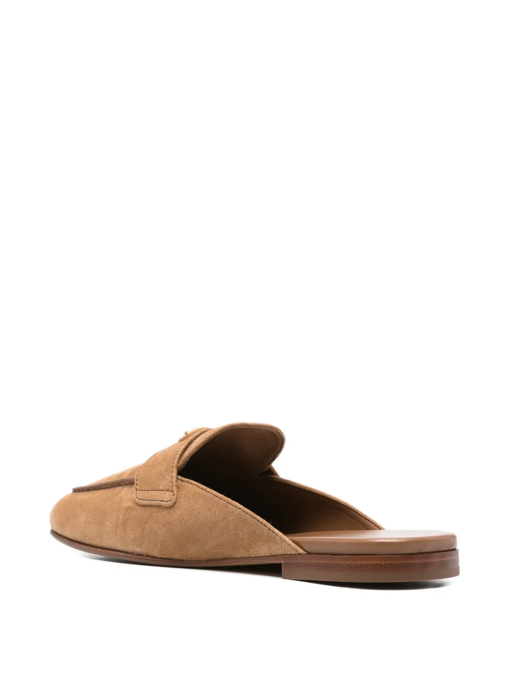 Prada logo-detail flat mules Beige