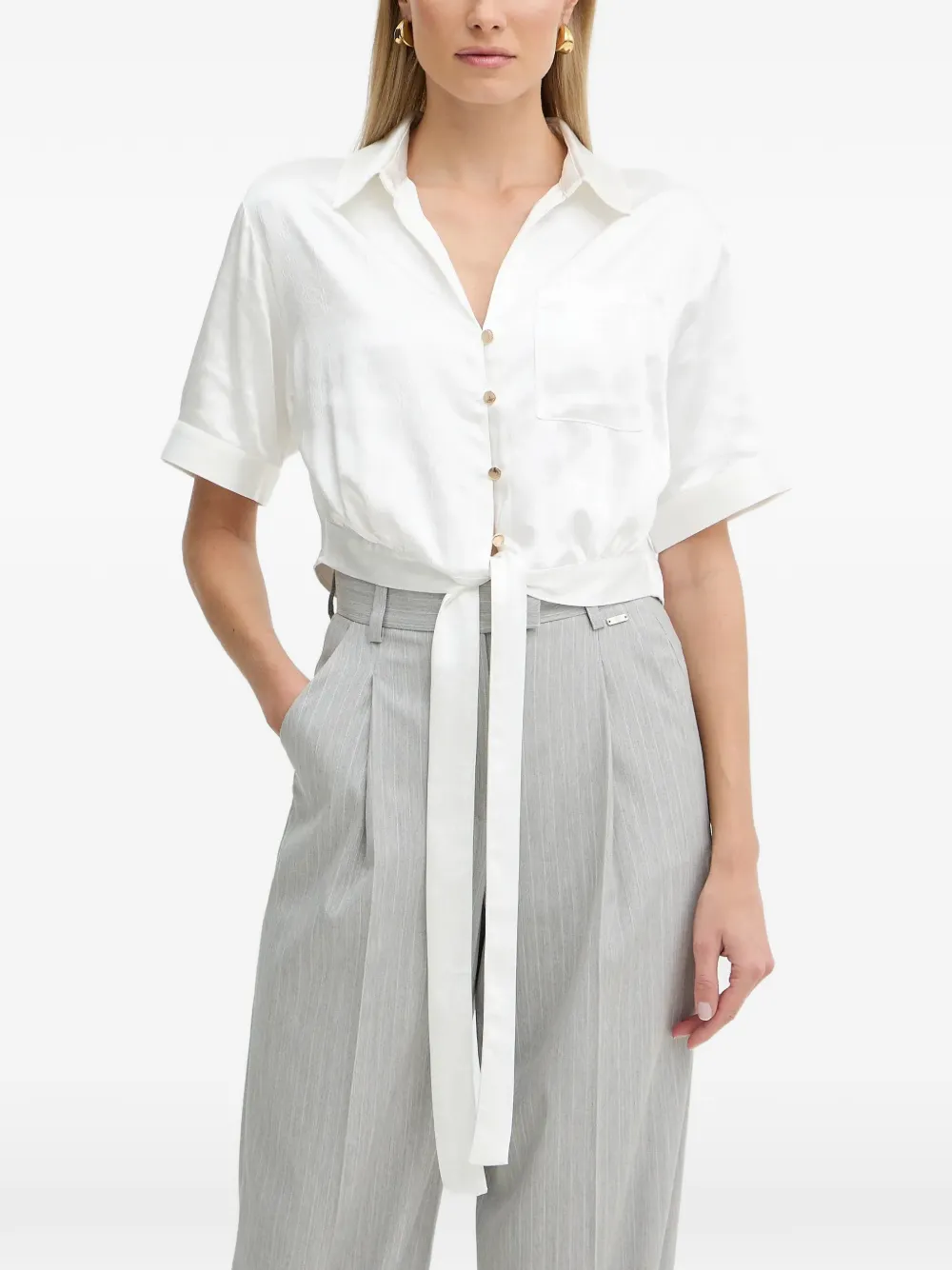 FRACOMINA crew-neck cardigan - White