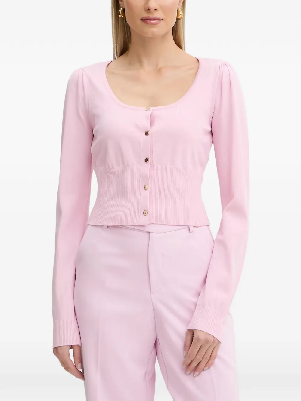 FRACOMINA scoop neck cardigan - Rosa