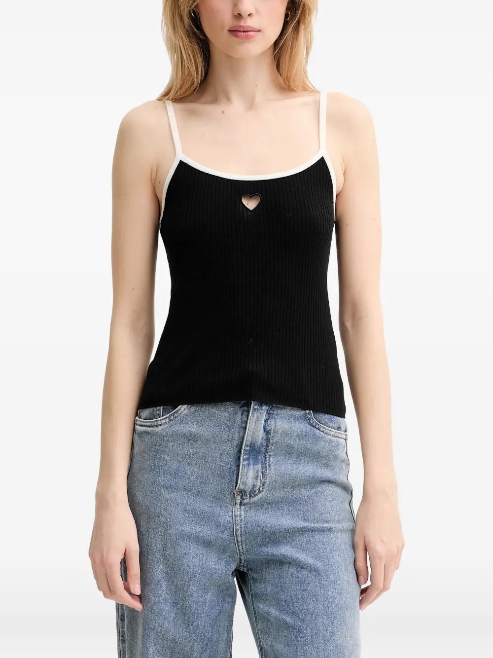 From Future Heart-detail Top In Black