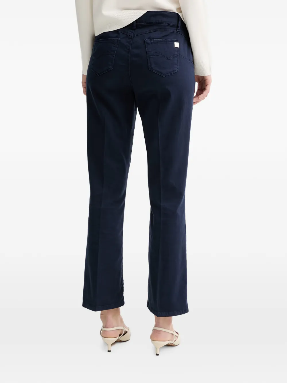 FRACOMINA Broek met logopatch Blauw