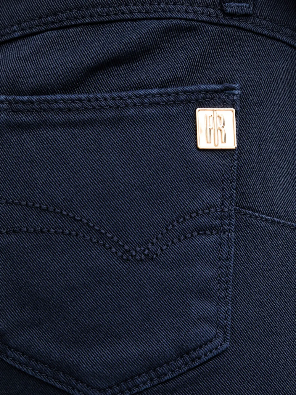 FRACOMINA Broek met logopatch Blauw