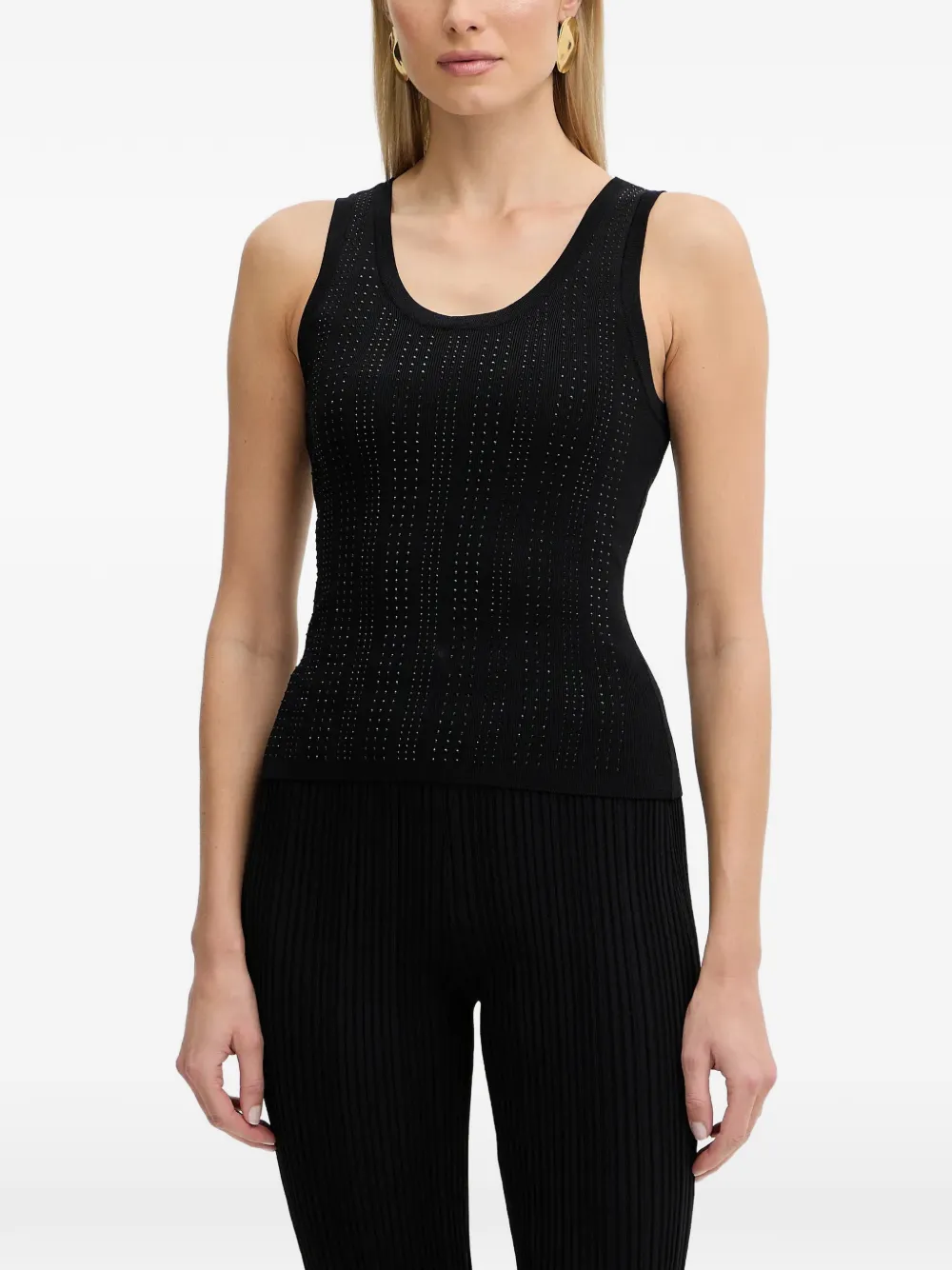 FRACOMINA ribbed tank top - Nero