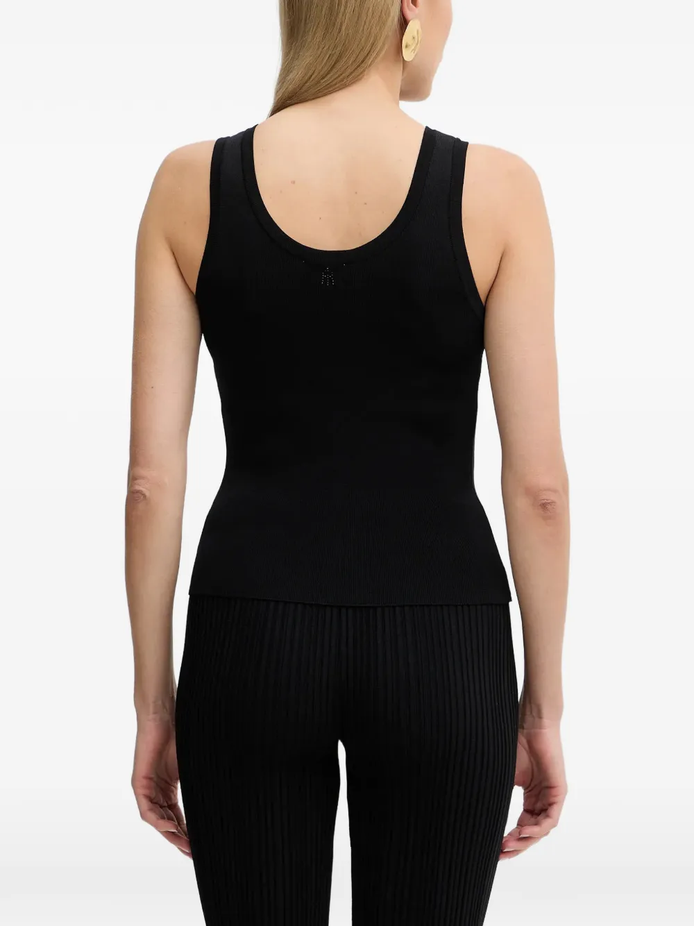 FRACOMINA ribbed tank top Zwart