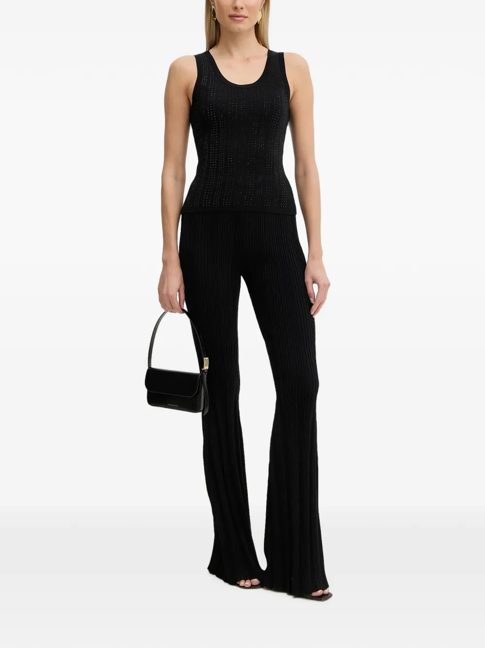 FRACOMINA ribbed tank top Zwart