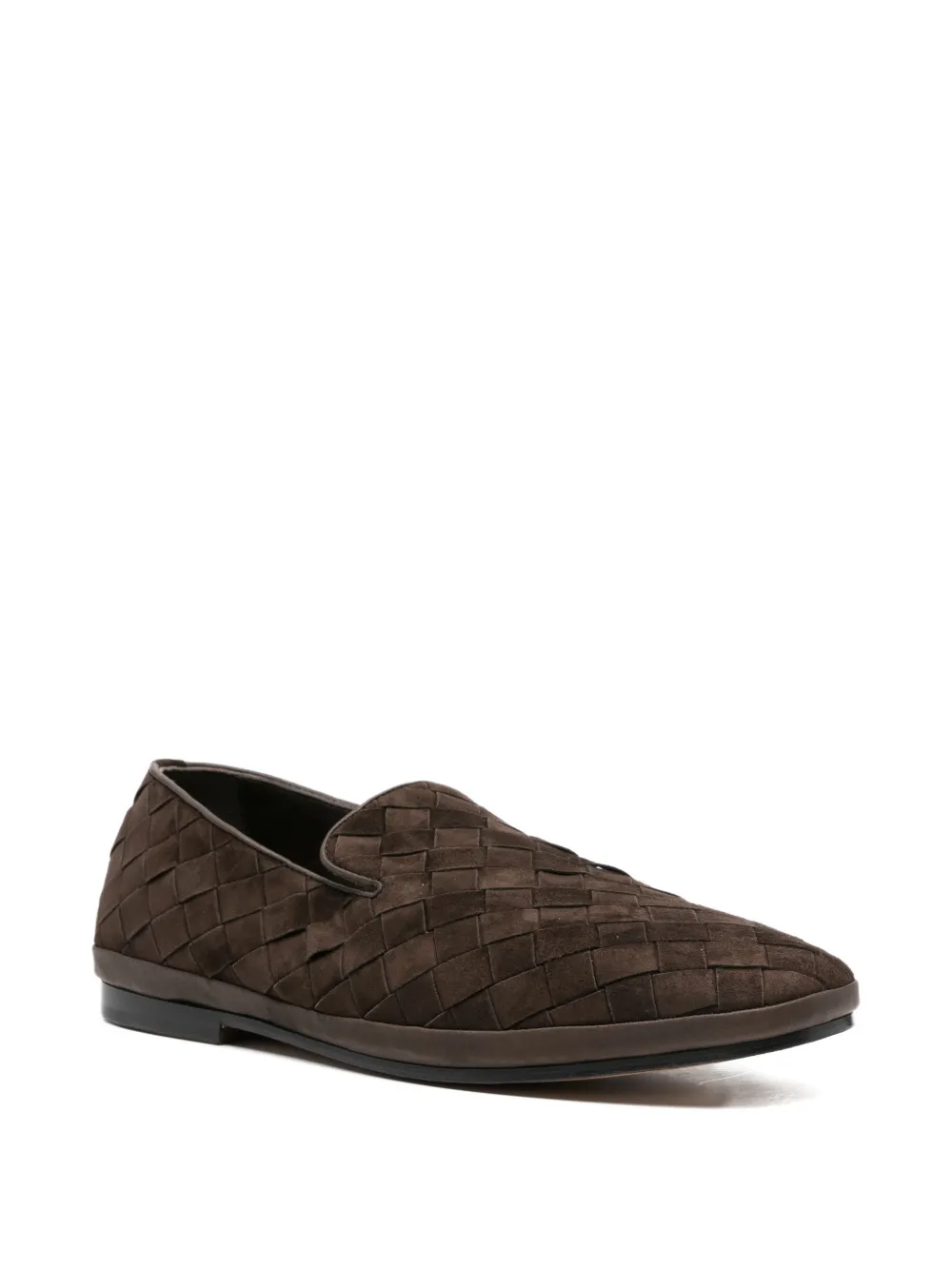 Henderson Baracco Geweven loafers Bruin