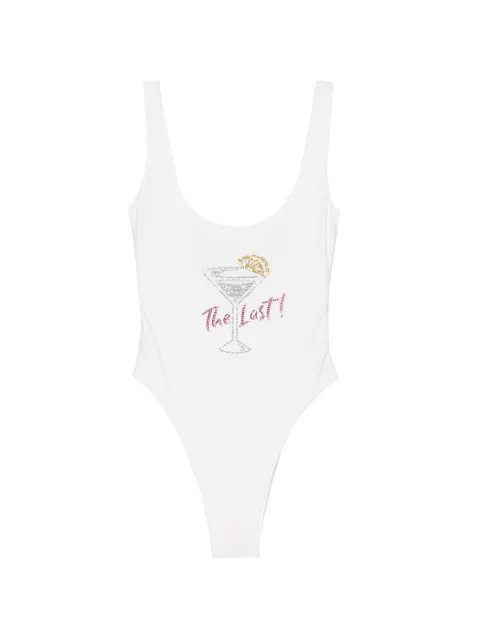Oséree rhinestone-embellished scoop-neck swimsuit