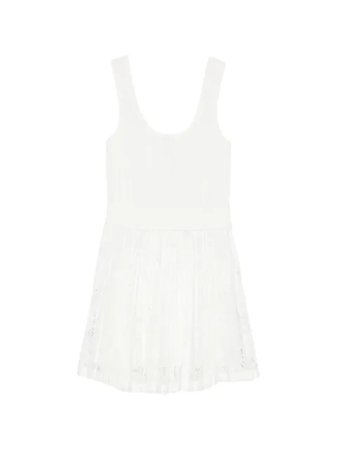 Simkhai pleated lace mini dress