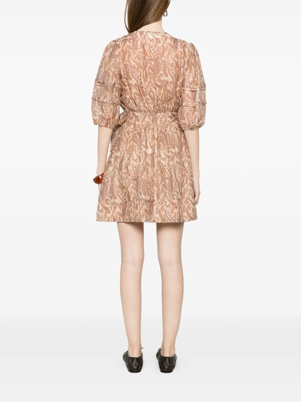 Ba&Sh Robe Teodora mini-jurk Beige