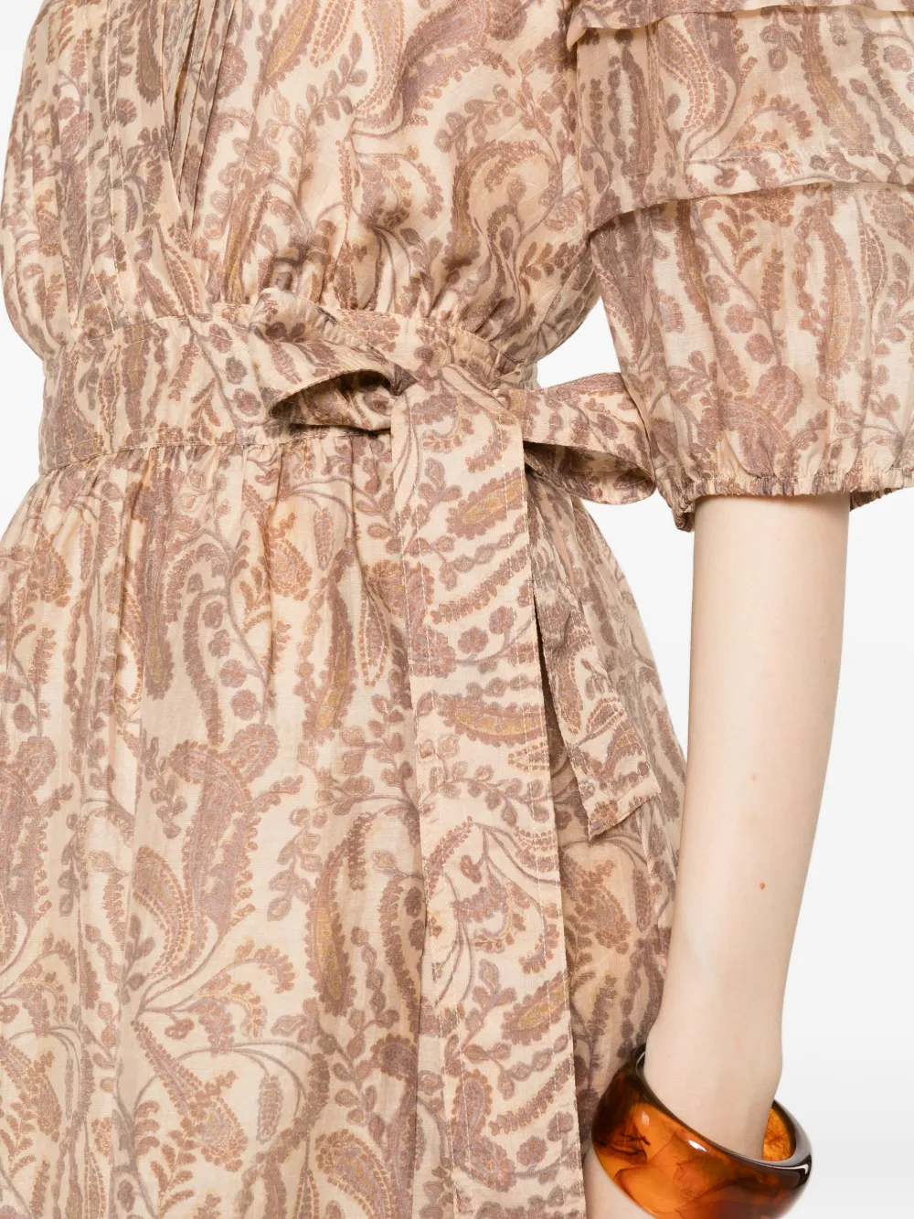 Ba&Sh Robe Teodora mini-jurk Beige