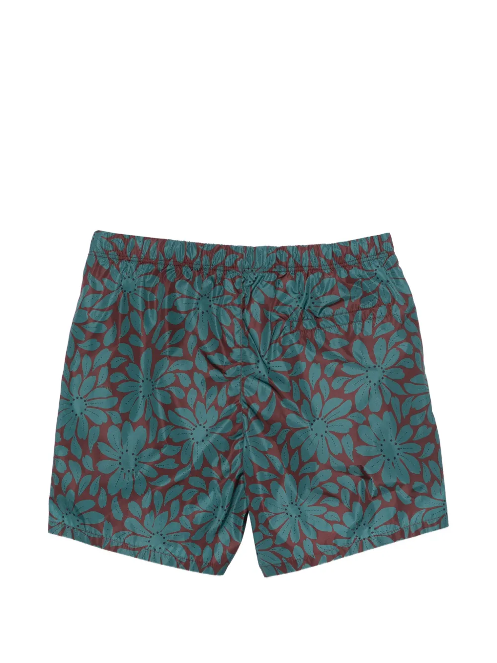  Prada Floral Swim Shorts - Brown 
