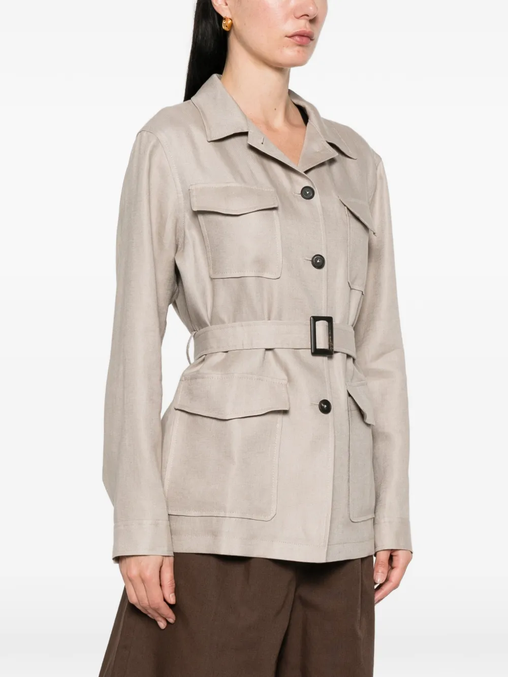 Tagliatore Jack met zak en ceintuur Beige