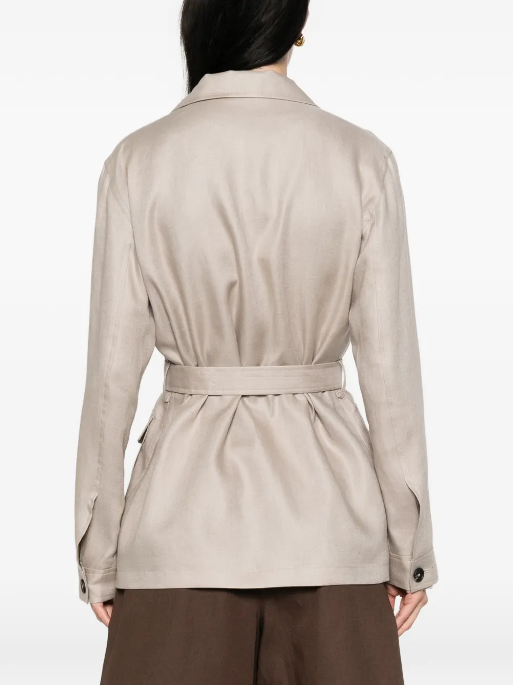 Tagliatore Jack met zak en ceintuur Beige