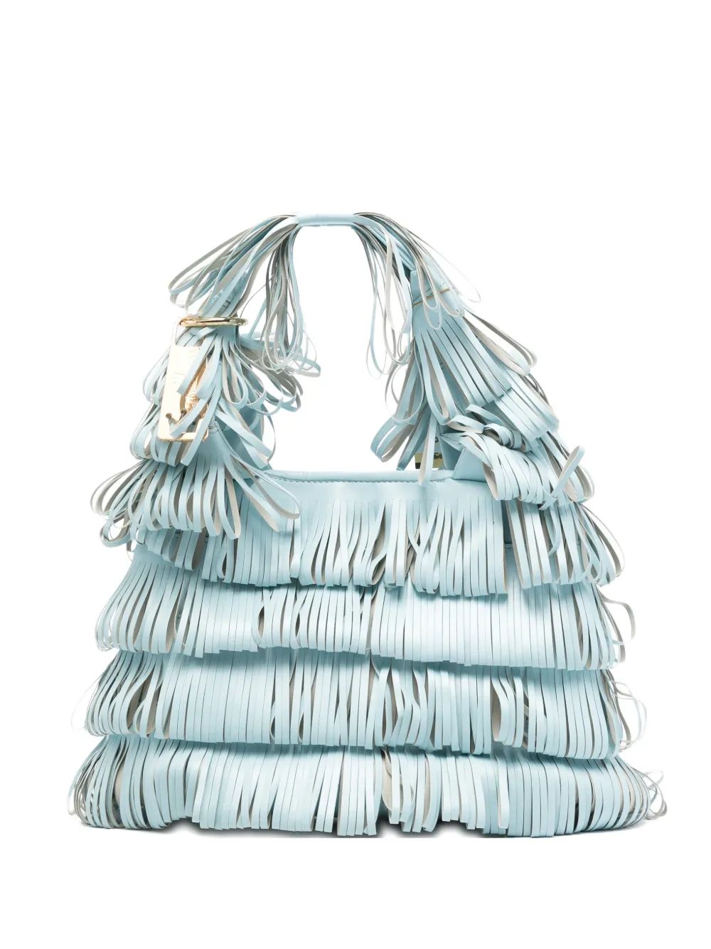 la milanesa Capaz fringed tote bag - Blu