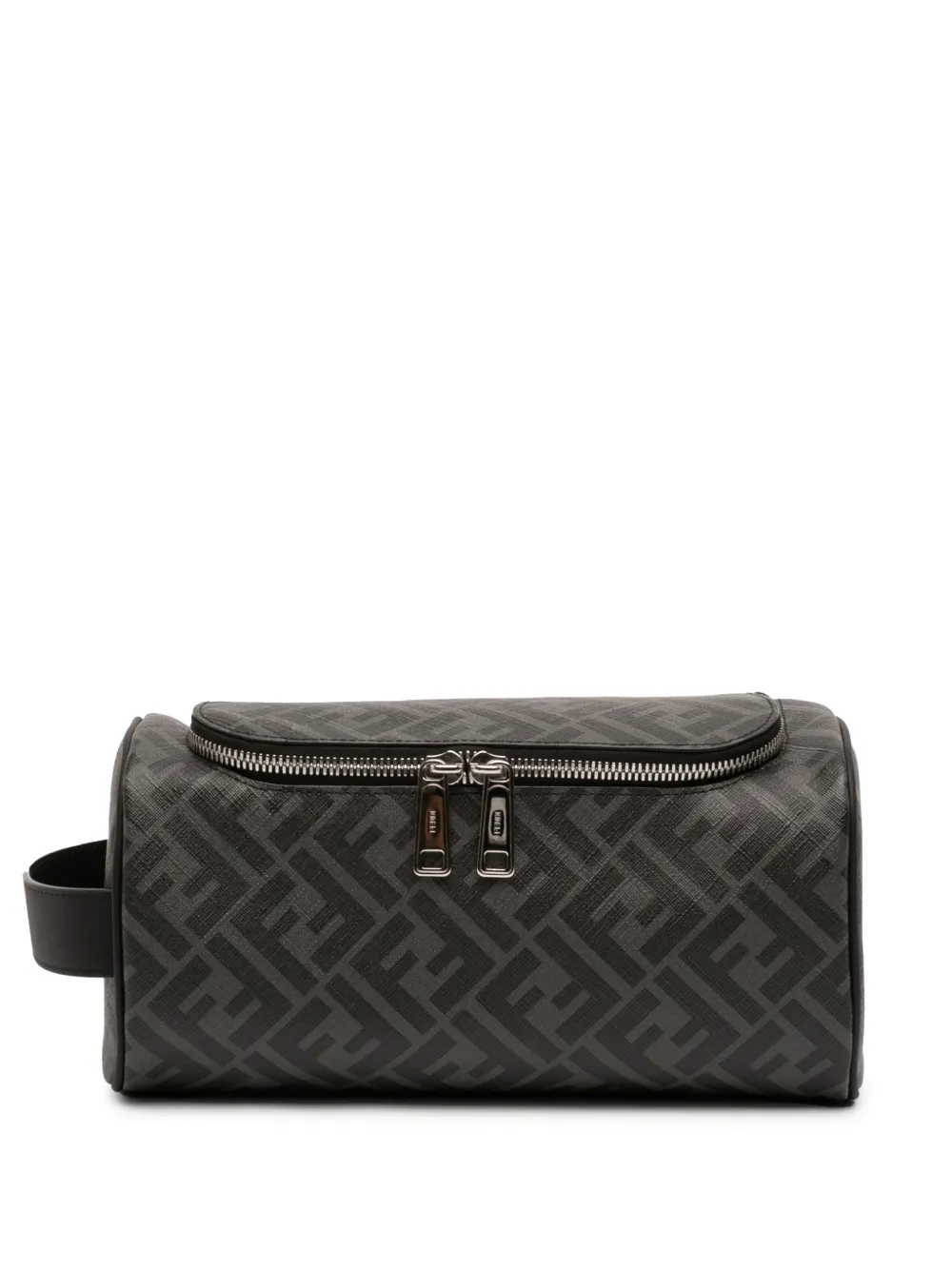 Fendi Pre-Owned 2021-2026 Zucca Coated Canvas FF Travel Essential Case clutch bag - Grigio