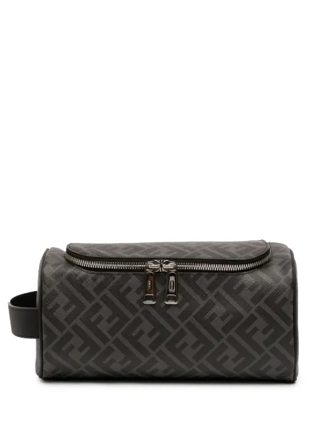 Fendi Pre-Owned bolsa de mano Zucca Coated Canvas FF Travel Essential Case 2021-2026