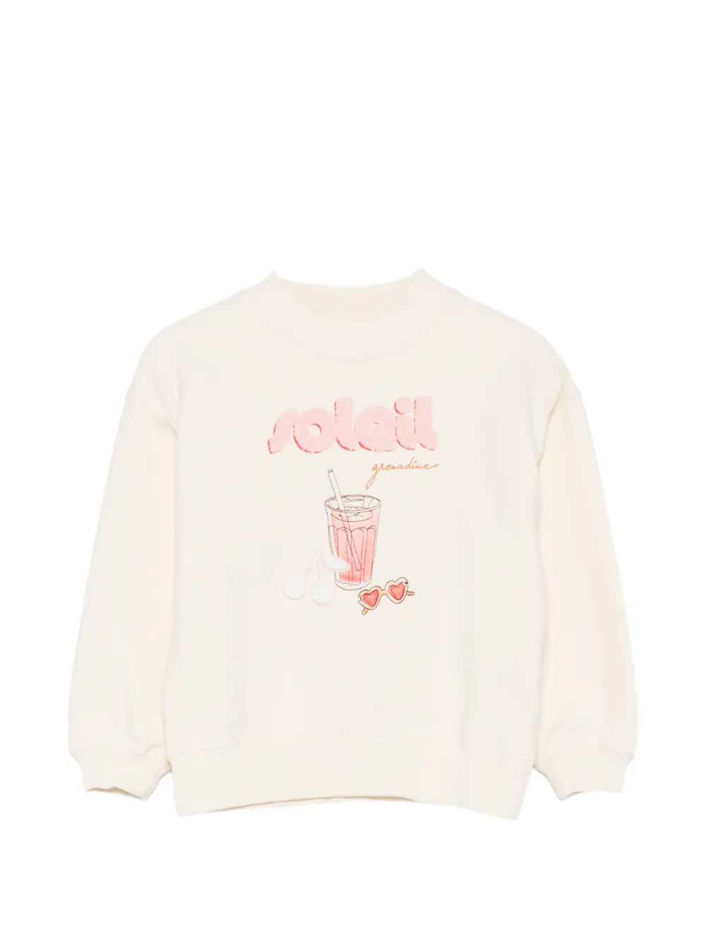 Bonpoint lettering-applique sweatshirt - Toni neutri