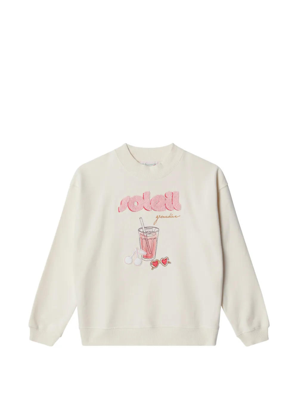 Bonpoint lettering-applique sweatshirt - Toni neutri